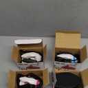 Zhehao 4 Pcs Mini Craft Iron Small Heat Press 3.39 x 2.36 x 2.56 Portable Heat Transfer Machine with Charging Base Accessories DIY Clothe Bead Patch Bag Hat Vinyl(Rose Red, Green, Blue, White)