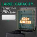 anydry Paper Towel Dispenser Wall Mount, Commercial 400-Sheets Multifold Large Capacity with Lock, Suitable for Public Places (Folded Size 10" x 3.5")