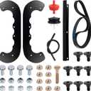 BlueStars 99-9313 Rubber Paddles 55-8760 Scraper Blade 95-6151 Drive Belt and Hardware Kits - for Toro CCR Snowblower CCR2000 CCR2400 CCR2450 CCR2500 CCR3000 CCR3600 CCR3650 Snow Blower