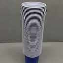 50 Pack 60th Birthday Cups - 16 oz Cheers to Years Disposable Plastic Gold and Blue for Hot Cold Drinks - Party, Wedding, Anniversary Supplies Decorations