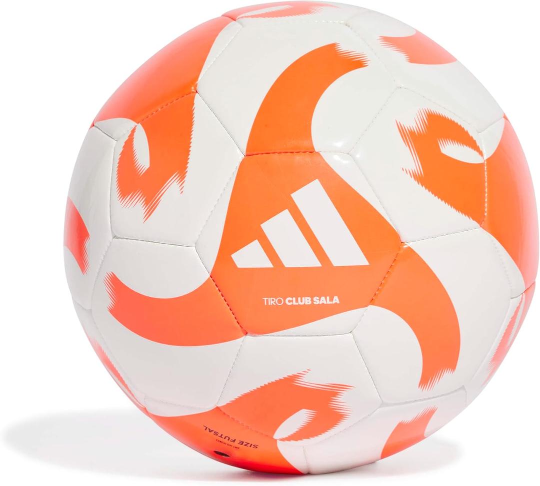 Adidas Unisex-Adult Tiro Club Sala Soccer Ball, White/Solar Red, 3