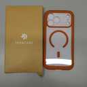 Miracase for iPhone 17 Pro Max Case 6.9" Full-Body Phone Case with Built-in Glass Screen Protector& Full Camera Protector,[Magnetic with MagSafe] Drop Proof 17 ProMax Cover, Orange