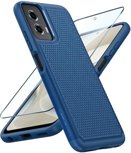 FNTCASE for Motorola Moto G-Power-5G-2024 Case: Dual Layer Protective Heavy Duty Cell Phone Cover Shockproof Rugged with Non Slip Textured Back - Military Protection Bumper Tough - 2024, 6.7 inch