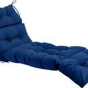 QILLOWAY Indoor/Outdoor Chaise Lounge Cushion,Spring/Summer Seasonal Replacement Cushions. (Royal Blue)