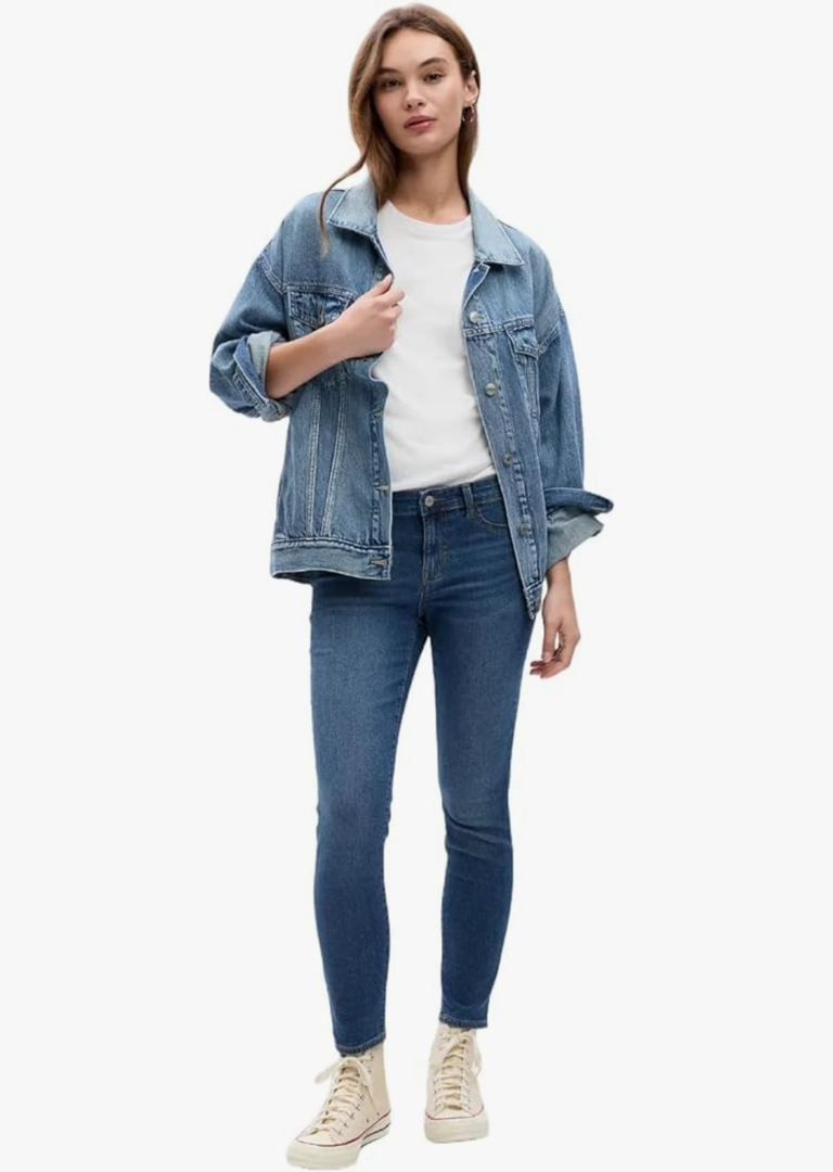 GAP Womens Mid Rise Favorite Jegging Jeans, Dark Indigo, 29 Regular US