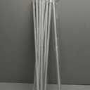 12 Pack Tension Rods for Windows 28 to 48 Inch Spring Tension Rod Adjustable Metal No Drill Curtain Rod for Windows, Shower, Door, Kitchen (White, 12 Pack)