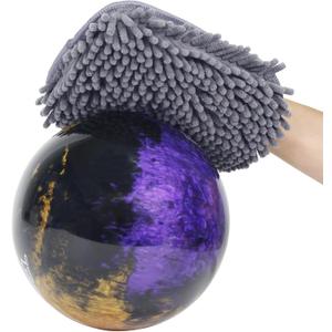 3 x Bowling Towel Shammy Pad - Wearable Soft Bowling Ball Towel, Dual-Sided Chenille & Microfiber Bowling Rag for Easy, Gentle Cleaning, Highly Absorbent Bowling Accessories for Men Women