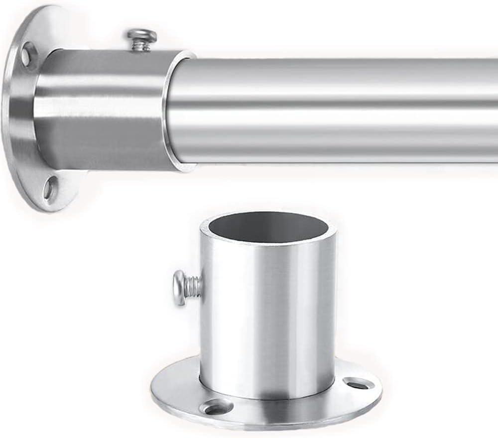 39"Closet Rod, (1-1/4") Dia32mm.304 stainless steel heavy duty Closet Rod,with 2 flange sockets closet rods(39inch,1 Rod)