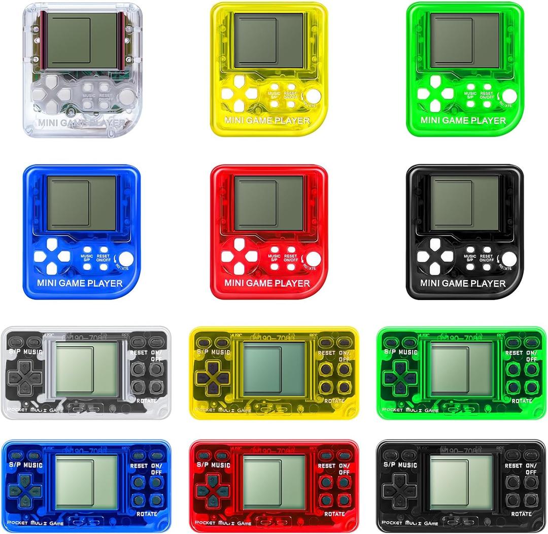 SSRMX 12Pcs Video Game Party Favors for Kids, Mini Gaming Party Favors Bulk Gifts Toys Goodie Bag Stuffers Return Gifts for Birthday Party for Boys and Girls