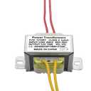 12V/10W AC/AC Power Transformer, Input 120V/60HZ Single-Phase Transformer, Applicable to Motorhome Electric Fireplace, Instrument, Small Power K-001, LED Light Strip, Lndustrial Control, etc.