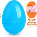 LEASEN [ 6 Surprise Golden Eggs ] 200 Pack Plastic Easter Eggs Bulks, 2.3 Inch Empty Easter Eggs, Bright Colors Plastic Eggs Fillable for Easter Hunt, Basket Stuffers Fillers, Easter Party Favor
