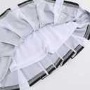 TOONRAIN Children's Classic Cheerleading Costume Set of 5- Soft, Breathable, Comfortable (Black)