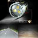 SEALIGHT H11 H8 H16 LED Fog Light Bulbs or DRL, Real 360 illumination Fog Bulbs, 6000K 400% Brightness Upgraded, H16 Front Fog Lamp,Non-polarity, Pack of 2, Plug&Play