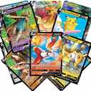 Pokémon Cards - 50 Card Assorted Lot with Guaranteed V Pokemon