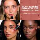 Nudestix Nudies Blush Stick 3-in-1 Cream Blush for Cheeks, Eyes & Lips with Built-In Brush | Soft Matte Finish for a Natural Flush