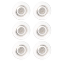 Quartet Strong Magnets, Glass Whiteboard, Dry Erase Board, Large, Clear Rare Earth Magnets, 6 Pack (85391