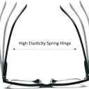 REAVEE Reading Glasses for Women, Blue Light Blocking Stylish Oversized Computer Readers Spring Hinge