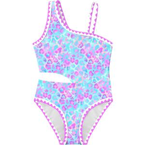 TUONROAD Girls One Piece Swimsuits Adjustable Strap Swimwear with Bra Bathing Suit for Girl 12Y
