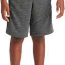 C9 Champion Boys' Tech Terry Woven Pieced Shorts, Concrete Heather/Charcoal, X-Large