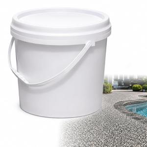 Paint Resin Bound Gravel Kit, No Weeds, Safe High Pressure Cleaning (Grey) | Mixed Permeable High Strength, DIY Resin Flooring, UV-Resistant, Suitable for Driveways, Garden Paths, Swimming Pool, Plaza