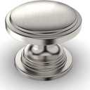 Amerdeco 10 Pack 1-1/4 inch Kitchen Cabinet Knobs Brushed Satin Nickel Cabinet Knobs Bedroom Dresser Drawer Knobs Single Hole Cabinet Handles