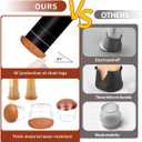 3 x Chair Leg Protectors for Hardwood Floors, Felt Chair Furniture Pads feet Covers for Wood Hardwood Floors Protector, Clear Square Silicone Felt Pads for Smooth Moving 16Pcs (Fit 0.6 "to 0.7")