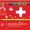 CREATIVE ART MATERIALS Swisscolor Pencils Metal Box, Set of 30 (1285.730)