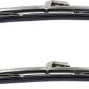 Windshield Wipers - Front 12" Stainless Steel Windshield Wiper Blades Replacement for Ford & GM Polished 2PCS
