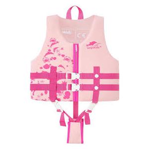 HeySplash Swim Vest for Kids, Toddler Pool Floaties, Children Swimming Vest with Adjustable Strap, Swim Jacket Water Wing Arm Float, Puddle Sea Beach Boat Jumper Boy Girl Baby, Pink Whale 