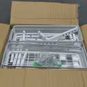 Kitstorack Under Sink Organizer, 2Pack 3Tier Height Adjustable Thickened Metal Pull out Cabinet Organizer Shelf, Slide out Storage Drawer Rack for Bathroom Kitchen Pantry Home Laundry Organization