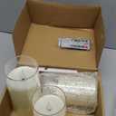 Aignis Flickering Flameless Candles Battery Operated Candles LED Candles with Remote Timer for Home/Wedding/Birthday/Holiday Decor, Warm White 3D Flame Set of 3 (D3 xH4 5" 6")