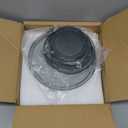 Glass Mixing Bowls with Lids Set of 5(4.78QT,2.2QT,1.7QT,1.1QT,0.85QT),Thick Glass Nesting Bowls for Kitchen Baking,Cooking Prep,Storage,Serving,Large Salad Bowls,Dishwasher Microwave Freezer Safe (Transparent)