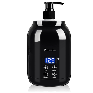 Massage Oil Warmer, Massage Oil Warmer for Massage Therapy, Oil Warmer for Massage for Salon, Barber Shops, Home, with Two Oil Bottle Dispenser