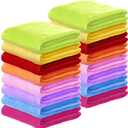 Kinlop 16 Pcs Fuzzy Baby Blankets 40 Inch Bulk Winter Soft Kid Blankets Cozy Lightweight Warm Fleece Throw Bulk for Christmas Infant Toddler Girls Boys Crib Preschool Bedding (Fresh Color)