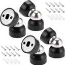 Sumnacon Powerful Magnetic Doorstop - 4 Pcs Stainless Steel Mini Door Stopper, Heavy Duty Magnetism Door Holder for Bedroom Bathroom Kitchen Home Office,Black