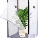 30" White Large Butterfly Habitat, Monarch Habitat, Butterfly Cage for Caterpillars, Flying Insect Mesh Cage, Outdoor Observation Plant (Black)