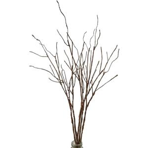 5PCS Artificial Lifelike Curly Willow Branches Decorative Dried Twigs, 25.9 Inches Fake Bendable Sticks Plastic Vines/Stems for DIY Greenery Plants Vases Home Office Party Decoration