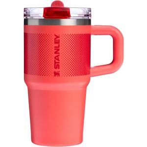 STANLEY Quencher ProTour Flip Straw Tumbler with Leakproof Lid | Built-In Straw & Handle | Cupholder Compatible for Travel | Insulated Stainless Steel Cup | BPA-Free (20 Ounces, Hot Coral Fade)