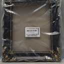 8x10 Vintage Picture Frame with Embossed Flower Design, Black Ornate Frame for 8x10 or 5x7 Pictures with White Mat, Hand-Crafted Resin Antique Frames for Tabletop & Wall Hanging, Home Decor (Black)