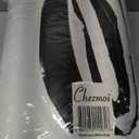 Chezmoi Collection Wyatt 7-Piece King Bed in a Bag Comforter Set - Hotel Style Bedding with Sheet Set - White/Black Square Pattern