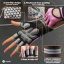 SIMARI Breathable Workout Gloves for Men Women, Padded Weight Lifting Gloves with Wrist Wraps Support, Full Palm Protection, Grip for Gym Training, Fitness, Weightlifting, Exercise Fingerless Black, Small