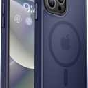 MOCCA Strong Magnetic for iPhone 15 Pro Max Case, [Compatible with Magsafe][13FT Military Drop Protection] Slim Translucent Matte Shockproof Case for iPhone 15 ProMax Case 6.7'', Deep Blue
