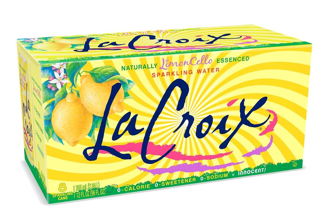 La Croix Sparkling Water, LimonCello, 12 Fl Oz (pack of 8) (EXP 05/06/26)