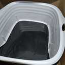 Arm & Hammer Rimmed Cat Litter Box with High Sides and Microban, Made in USA, 
Product Dimensions	18.7"L x 15.5"W x 10.6"H