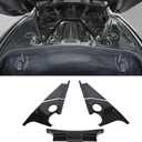 Gloss Black Engine Compartment Surround Overlay,Carbon Fiber Pattern Engine Bay Panel Cover Trim Side Panel Center Strut Cover for Corvette C8 Stingray Z51 2020+ for C8 Z06 /E-Ray 2023+