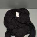 REORIA Women's Turtle Neck Long Sleeve Bodysuits Basic Slim Fit Double Lined Layering Tops for Fall & Winter (Large, Black)