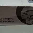 QUTWOB 42" Wood Ceiling Fan with Light, Reversible DC Motor, Remote Control
