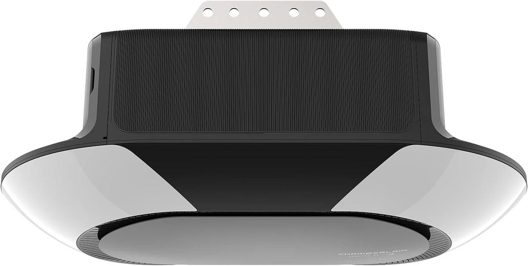Chamberlain B6713T Smart Advanced Corner LED Lighting-myQ Smartphone Controlled-Ultra Quiet, Strong Belt Drive & MAX Lifting Power, Blue Garage Door Opener