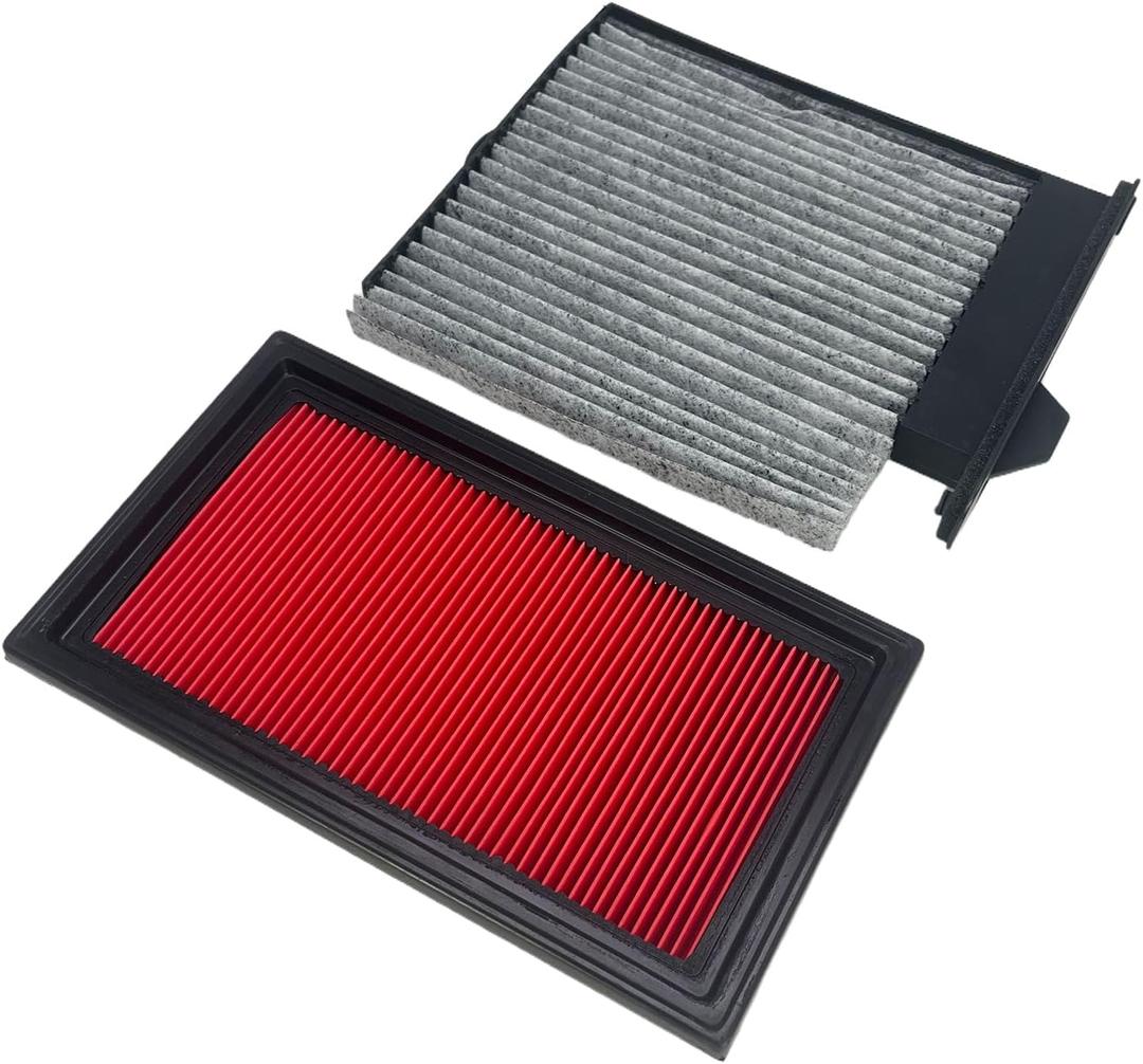 Engine & Cabin Air Filter Fit for Nissan Versa L4 1.8L Replace 16546-ED000 27891-EL00A 16546ED000 27891EL00A