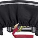 Badlands Winch Cover 12000 Lb Waterproof, winch accessories, High Durability Heavy Duty Oxford Fabric Dust Prevention Sunproof with Reflective Ribbon for Electric Winch (Black) (Standard)